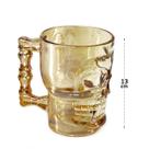 Caneca de Vidro 510 ml Chopp Caveira Gold