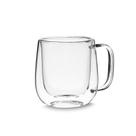 Caneca de Vidro Borossilicato 250ML com Parede Dupla Transparente para Bebidas Caneca de Vidro Borossilicato 250ML com Parede Dupla Transparente para Bebidas