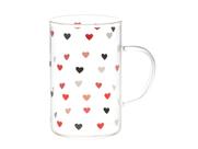 Caneca de Vidro Borossilicato Resistente a Calor Love 280ml