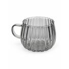 Caneca de Vidro Cafe Cha Borossilicato Canelada 395ml Mesa Posta Tuut Caneca de Vidro Cafe Cha Borossilicato Canelada 395ml Mesa Posta Tuut