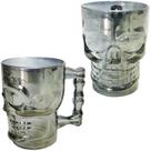 Caneca de vidro caveira cintilante style 520ml - Nipo