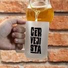 Caneca De Vidro Cervejista Classico 320ml Jateado