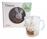 Caneca De Vidro Coelho Coelhinho Da Pascoa Presente Cesta