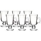 Caneca de Vidro Coffee IRISH 250ML - Conjunto com 6 Peças