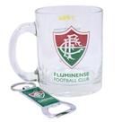 Caneca de vidro com abridor de garrafas 350ml - fluminense