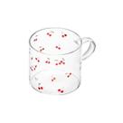 Caneca de vidro com Alça Resistente ao calor 125ml Lyor Cor:Cherry Caneca de vidro com Alça Resistente ao calor 125ml Lyor Cor:Cherry