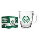 Caneca De Vidro Cônica Times 380ml Café Chá Resistente Flamengo São Paulo Palmeiras