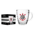 Caneca De Vidro Corinthians Timão Coringão Cônica 380ml Café Chá Uso Diário Presente