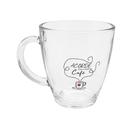Caneca de Vidro Decorada 330ml Modelos Sortidos 7cm