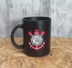 Caneca de Vidro Diamond Futebol Time Corinthians 300ml - Brasfoot Produto Oficial