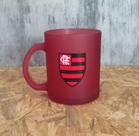 Caneca de Vidro Diamond Futebol Time Flamengo 300ml - Brasfoot Produto Oficial
