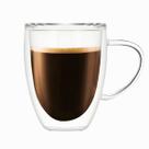 Caneca de Vidro Duplo 350ml Parede Dupla Xícara Térmica para Chá Café Suco Capuccino Dolce Gusto