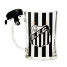 Caneca de vidro gigante com campainha 650ml - santos