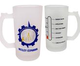 Caneca de Vidro Jateado Cerveja Agrimensura e Cartográfico Caneca de Vidro Jateado Cerveja Agrimensura e Cartográfico