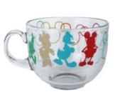 Caneca de Vidro Jumbo Mickey e Amigos 450ml