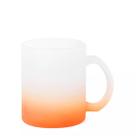 Caneca de vidro laranja fosca - 325ml