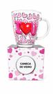 Caneca de Vidro Personalizada 380ml Eu Amo Minha Mãe Presente Criativo para Dia das Mães Outras Mensagens:I Love You