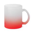 Caneca de vidro vermelha fosca - 325ml