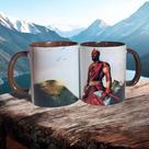 Caneca de Xangô Umbanda 325ml Porcelana