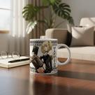 Caneca Death Note Light Near L Misa Ryuk Branco Misa Amane