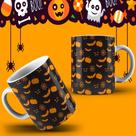 Caneca Decorada Halloween E Dia Das Bruxas Personalizada Festa Fantasia Terror MEGA OFERTA!