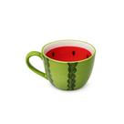 Caneca Decorativa Melancia Tutti-Frutti em Cerâmica 400ml