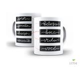 Caneca Delicadeza Monocromática Caneca Delicadeza Monocromática