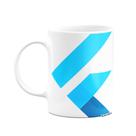 Caneca Dev - Flutter - Branca