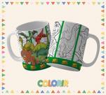 Caneca dia das crianças para colorir 06 Caneca dia das crianças para colorir 06