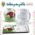 Caneca dia das crianças para colorir Caneca dia das crianças para colorir