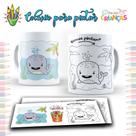 Caneca dia das crianças para pintar 07