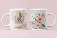 Caneca Dia Das Mães Floral Delicada Presente Cerâmica