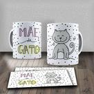 Caneca Dia Das Mães Mãe De Gato Mod. 14