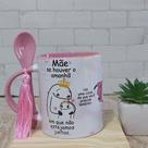 Caneca Dia das Mães Se Houver O Amanhã Flork Meme - Colher Rosa Caneca Dia das Mães Se Houver O Amanhã Flork Meme - Colher Rosa