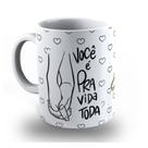 Caneca Dia dos Namorados Personalizada de Polímero Presente