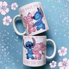 Caneca Dia dos Namorados Stitch e Angel Mod.07