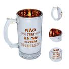 Caneca Dia Dos Pais Sem Luxo Mas Tem Churrasco Chopp 450mL - Zonacriativa