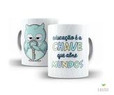 Caneca dia dos professores corujinha 14
