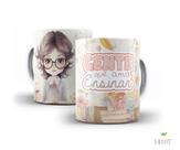 Caneca dia dos professores floral 20