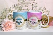 Caneca Dindo e Dinda Presente Criativo para Padrinhos Porcelana 325ml Caneca Dindo e Dinda Presente Criativo para Padrinhos Porcelana 325ml