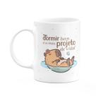 Caneca Divertida Capivaras - Meu projeto de vida