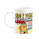 Caneca Divertida Capivaras - Orai e Vigiai