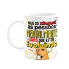 Caneca Divertida Capivaras - Sinto que estou evoluindo