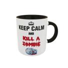 Caneca Divertida Keep Calm and Kill a Zombie Presente Geek