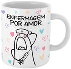 Caneca do Flork de enfermagem por amor - Cria Seu Estilo