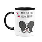 Caneca Dog - Meu Papillon, melhor pessoa! B-black - M2