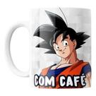 Caneca Dragon Ball Goku Com Café Sem Café