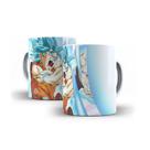 Caneca Dragonballz Goku Super Kamehameha Sayajin Blue