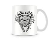 Caneca Dungeons and Dragons How I Roll PB Caneca Dungeons and Dragons How I Roll PB