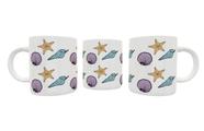 Caneca em Polímero Conchas e Estrelas Caneca em Polímero Conchas e Estrelas